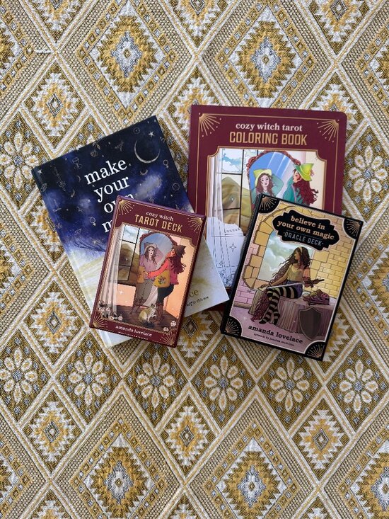 Amanda Lovelace Other - Cozy Witch Tarot & Coloring Believe in Your Own Magic Oracle Make Your Own Magic